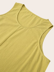  Casual Tank Dress with Pockets