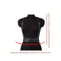  Harness Belt Women Punk PU Leather Waist Belt