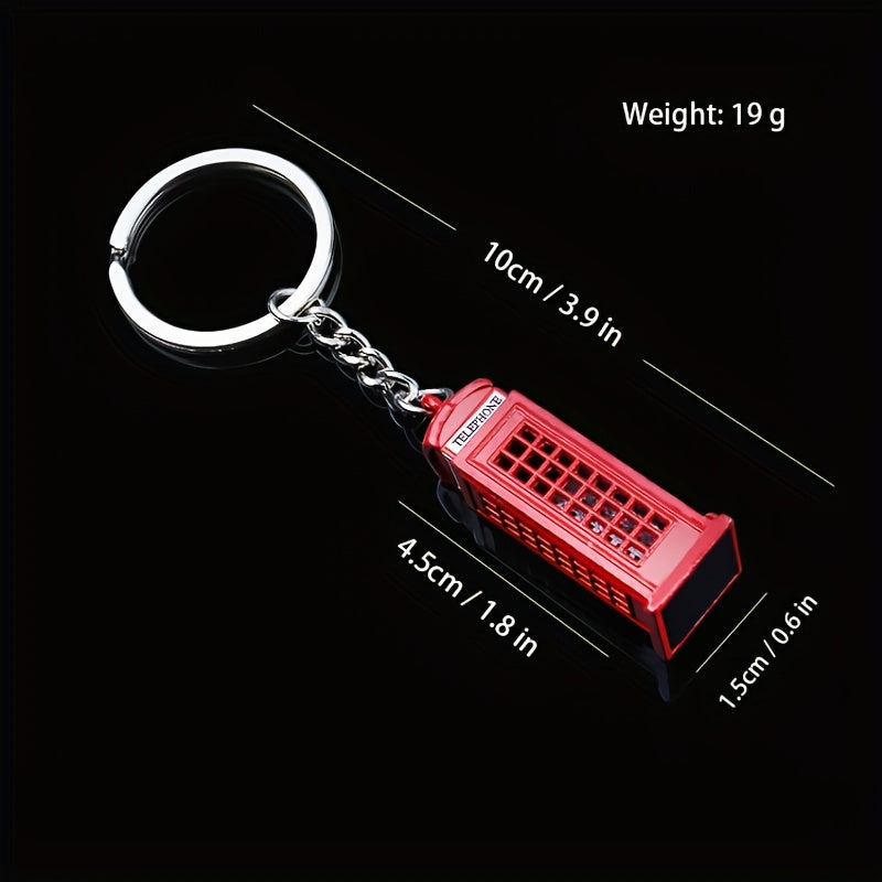 London Red Bus Phone Booth Off Road Vehicle Key Chain