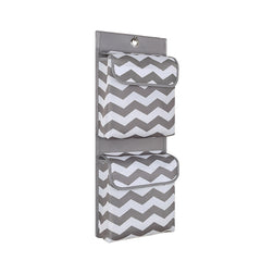 Oxford Cloth Hanging Storage Bag 2 Pockets Strong Sticky Hook