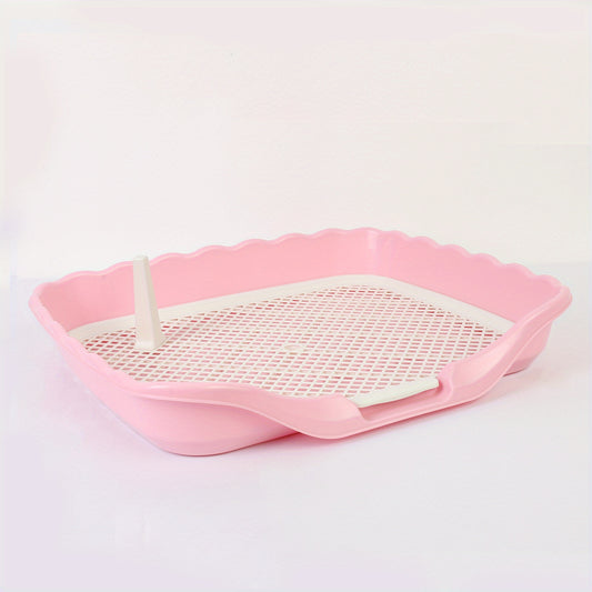 Dog Potty Toilet with Pee Post and Pad Holder
