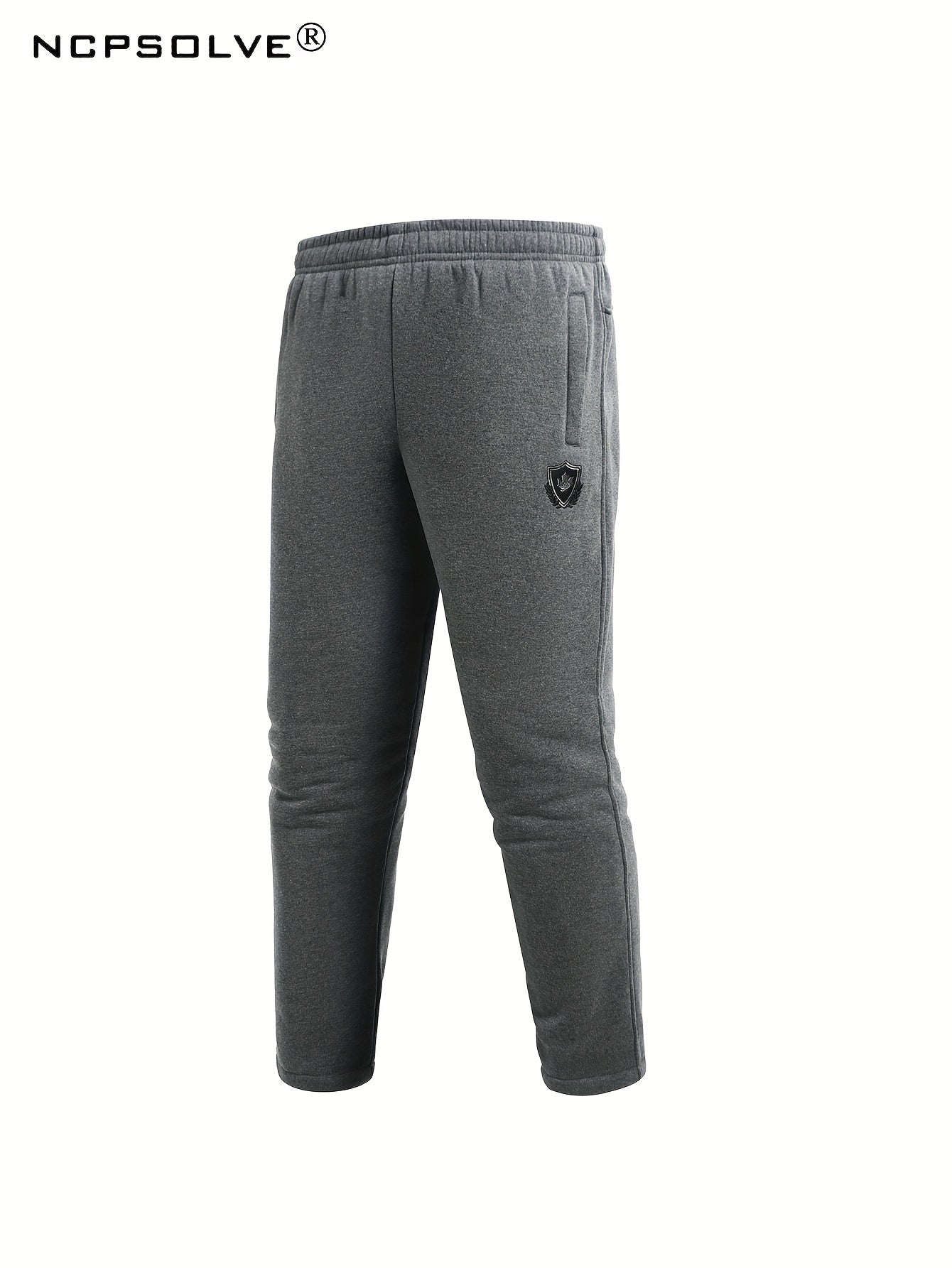 Men's Zip Up Warm Jacket & Drawstring Pants Casual Suit