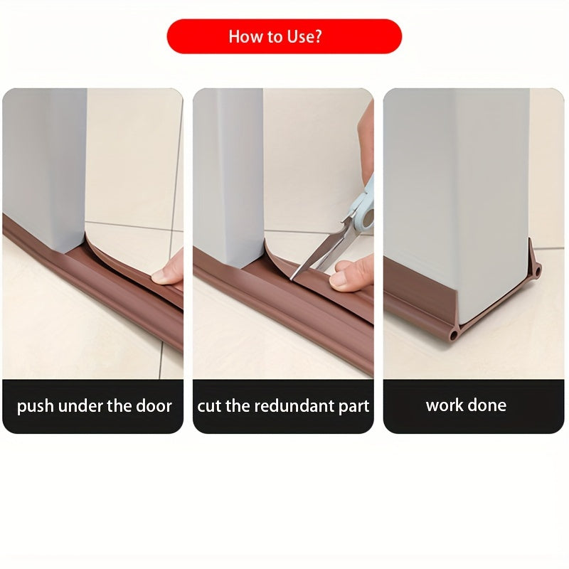 1pc Door Seam Door Bottom Sealing Strip Windproof Sound Insulation