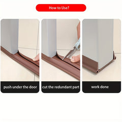 1pc Door Seam Door Bottom Sealing Strip Windproof Sound Insulation