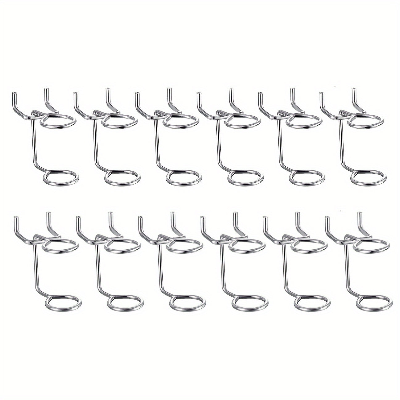 12pcs Screwdriver Pegboard Storage Hooks 2.54cm Hole Distance