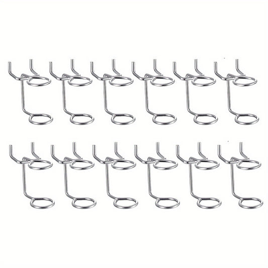 12pcs Screwdriver Pegboard Storage Hooks 2.54cm Hole Distance