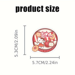 51pcs Cartoon Snack Pack Stickers Waterproof Vinyl Self Adhesive Irre