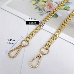 Golden Metal Purse Chain Strap 119 Replacement Handle for Handbags