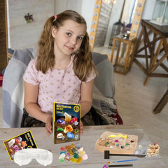Kids Gemstone Digging Kit - Excavation Set for Science Learning
