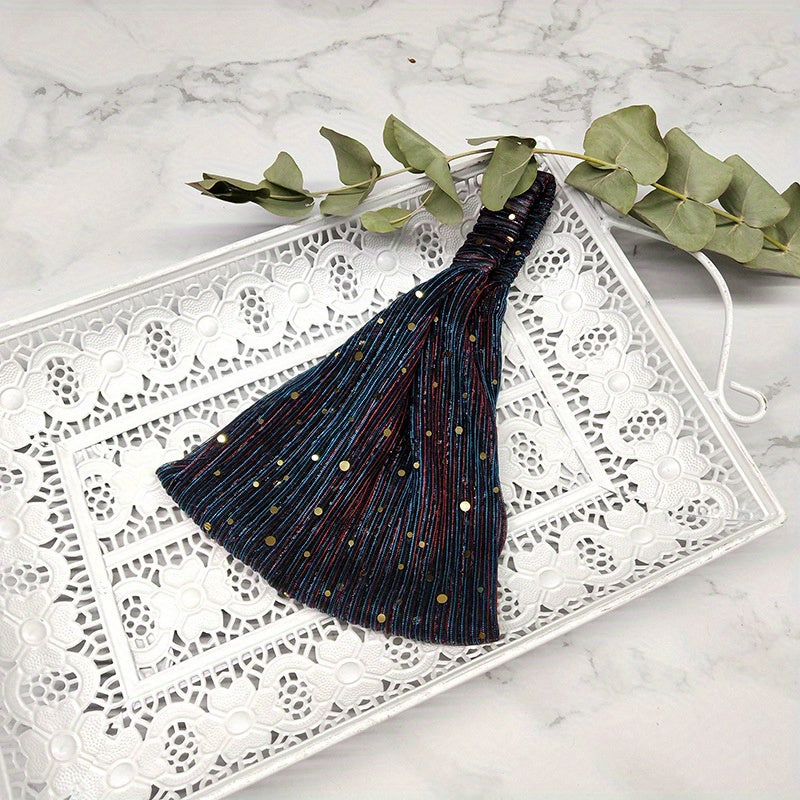 Sequins Wide Headband African Head Wrap Boho Turban Elastic Hair Band