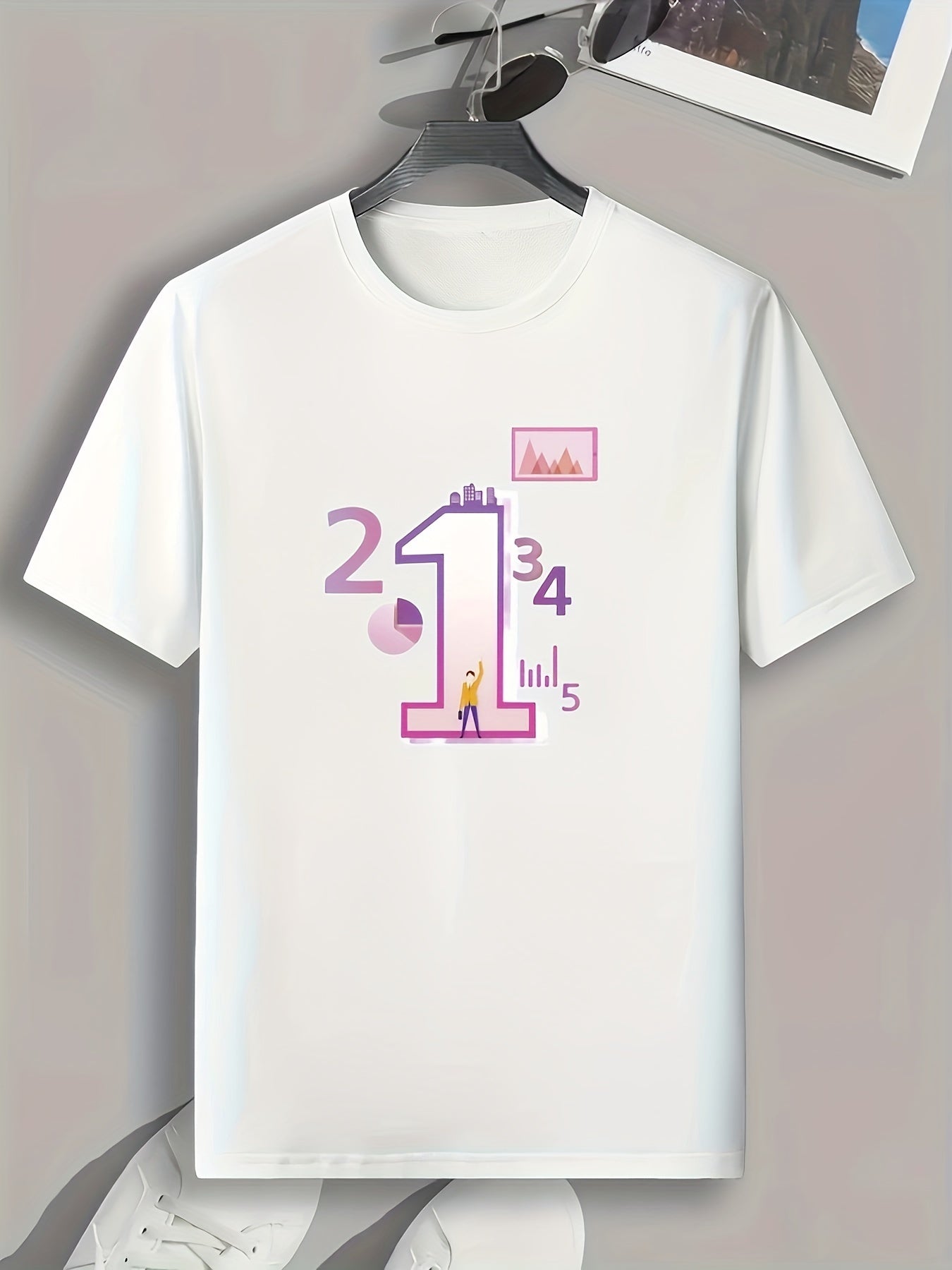 Men's Graphic T-shirt Casual Comfy Tee for Summer