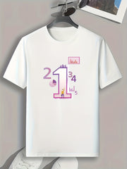 Men's Graphic T-shirt Casual Comfy Tee for Summer