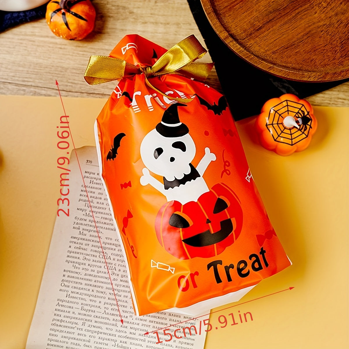 10pcs Halloween Treat Bags Candy Gift Bag Creative Tote Bag Children's Holiday
