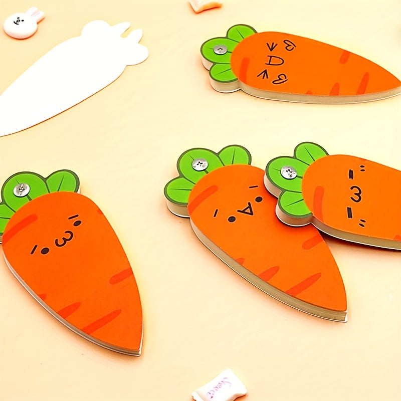 Carrot Memo Pad Spiral Expression Unique Shape
