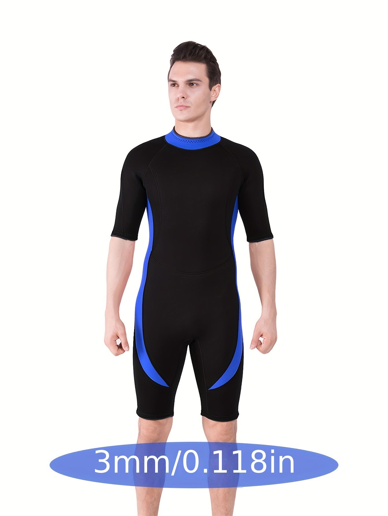 REALON 3mm Neoprene Diving Suit One Piece Short Sleeve Wetsuit