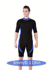 REALON 3mm Neoprene Diving Suit One Piece Short Sleeve Wetsuit
