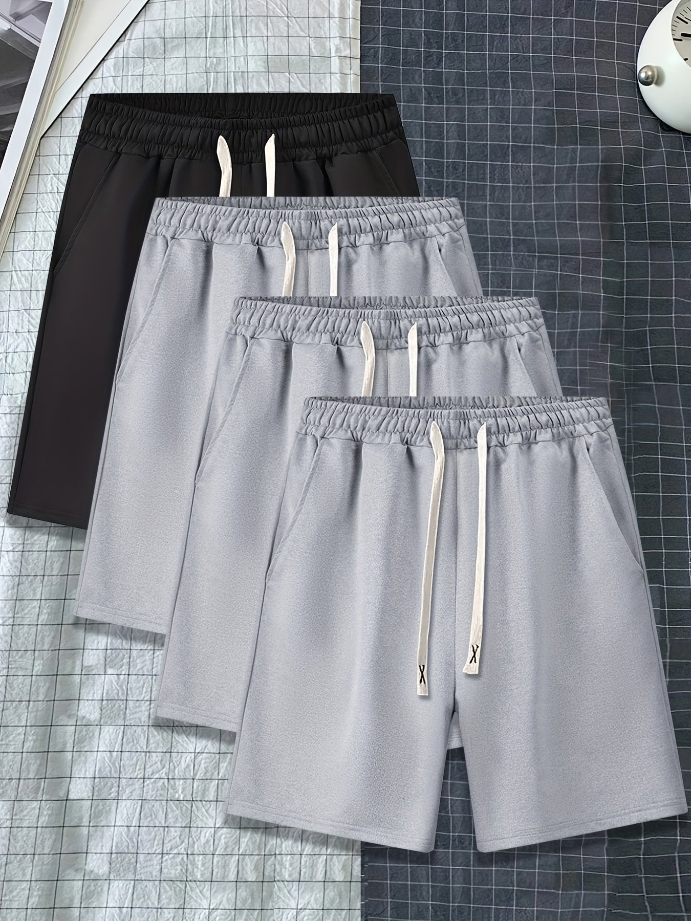 Men's Casual Elastic Waist Shorts