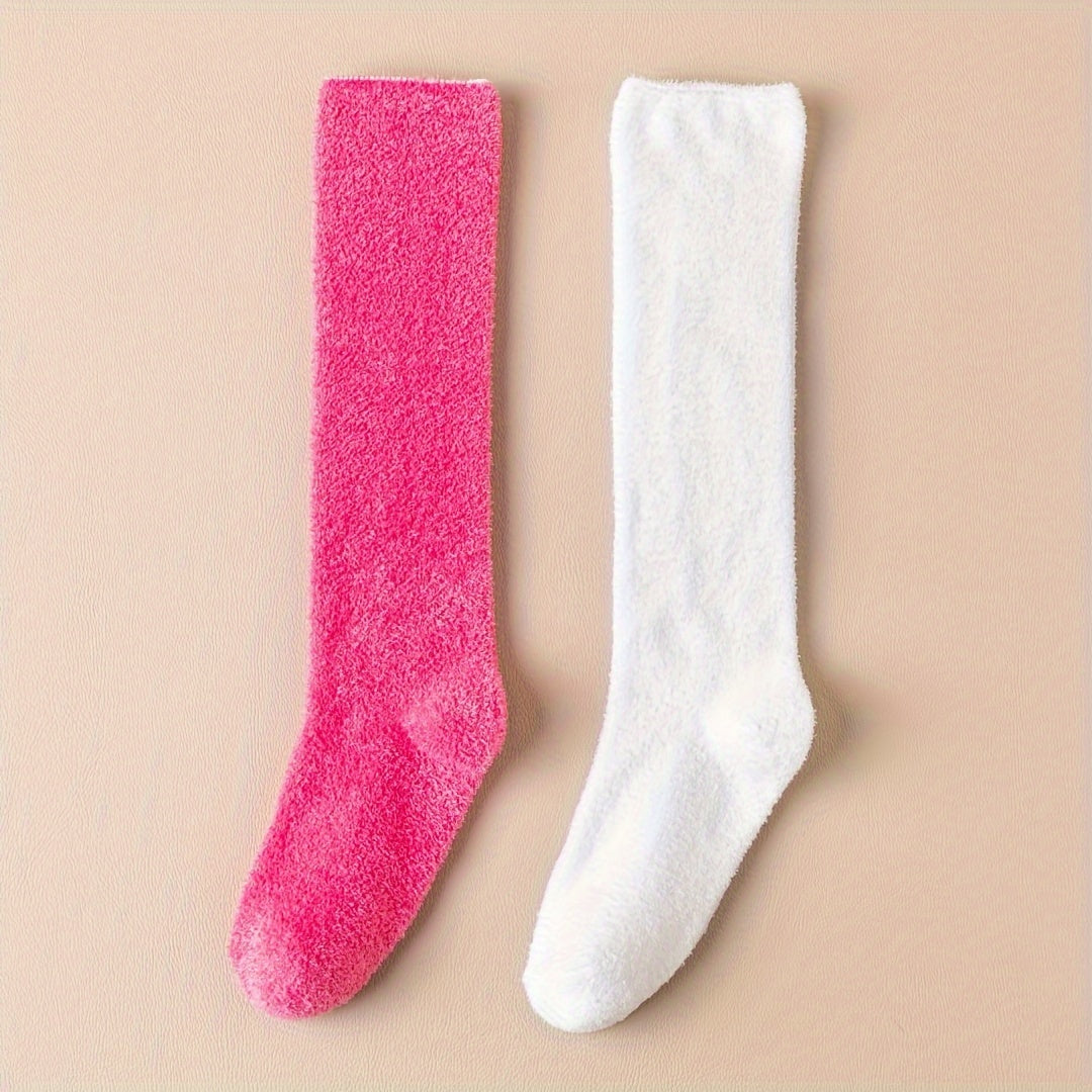 Warm Knee High Plush Lined Winter Socks