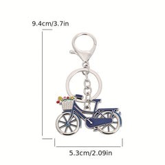 Creative Bicycle Keychain Zinc Alloy Pendant Small Gift