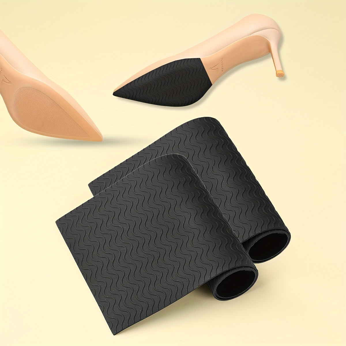 1pair High Heels Non-slip Stickers Leather Shoes Forefoot Protection Stickers
