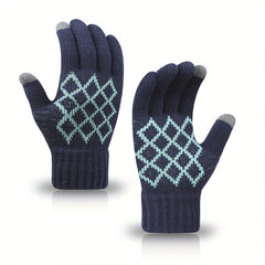 Winter Knitted Touch Screen Gloves Outdoor Running Cycling Training