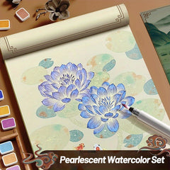 Glitter Watercolor Solid Paints Vibrant Shimmering Art Supplies
