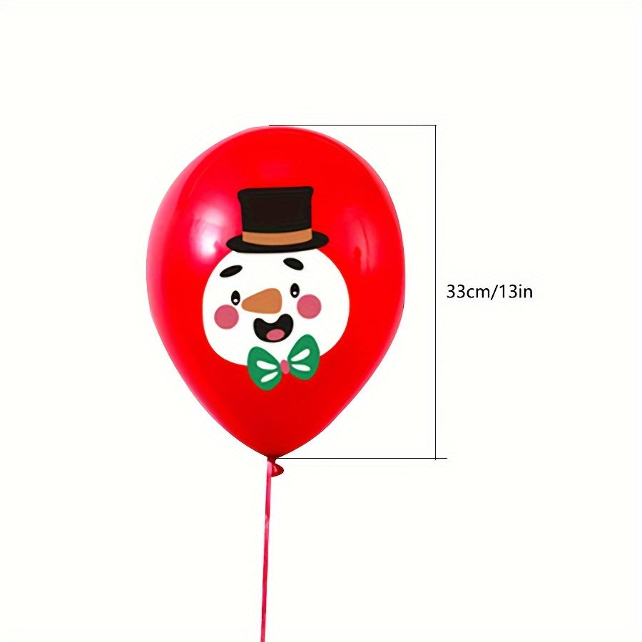 100pc Christmas Balloons 25.4cm Mall Education Scene Layout Latex Balloons