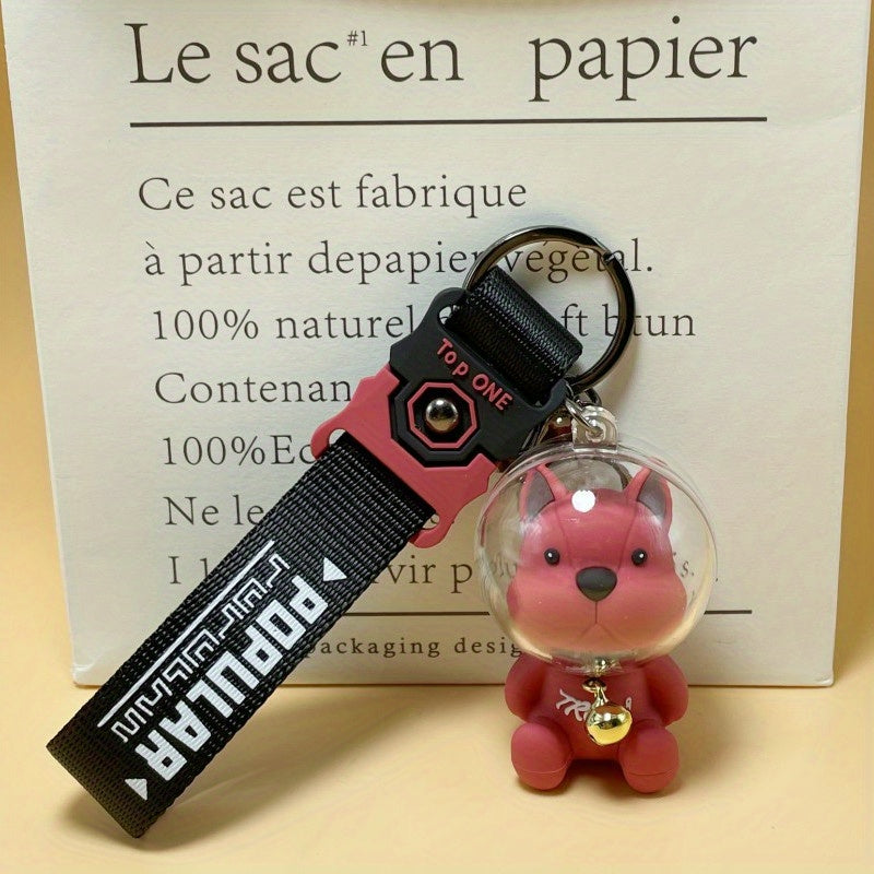 Creative Space Law Fighting Dog Key Chain For Men