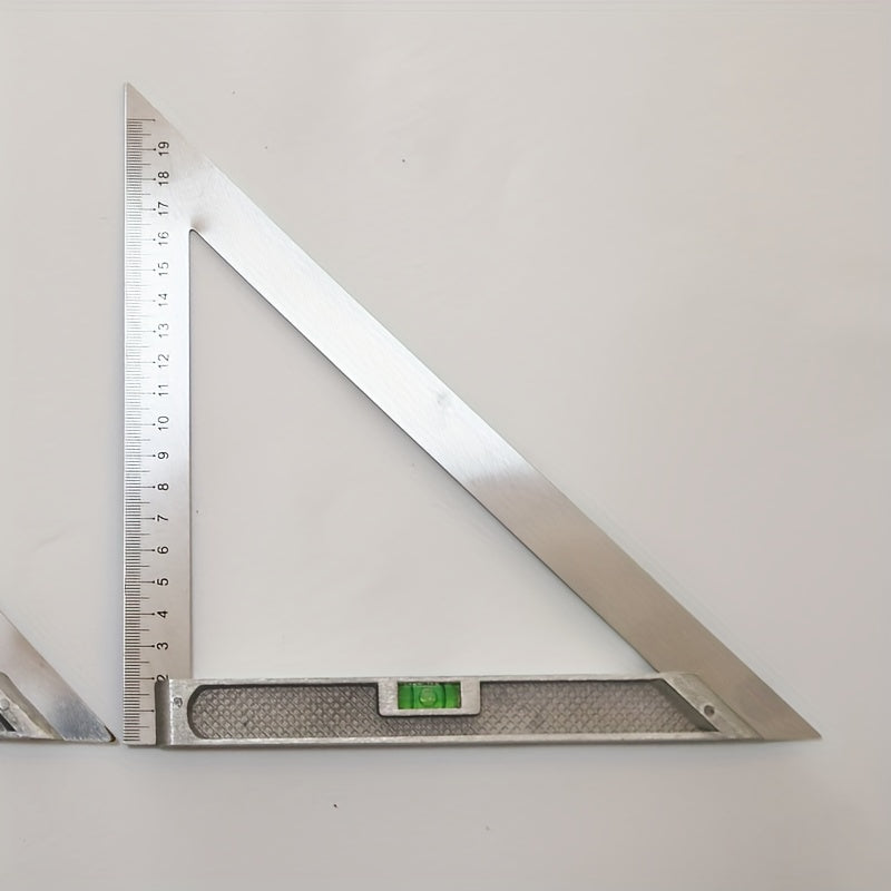 Large Size Triangle Plate Aluminum Alloy 45 Degree Stainless Steel Angle Ruler