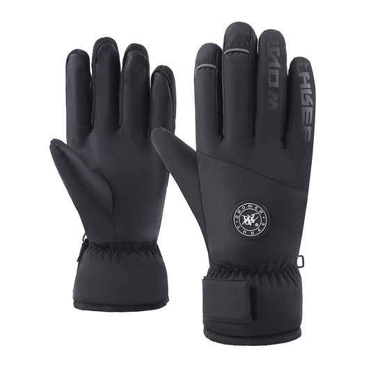 Waterproof Windproof Plush Gloves for Winter Outdoor Activities