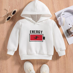 Energy Print Baby Boys Hooded Pullover Sweatshirt