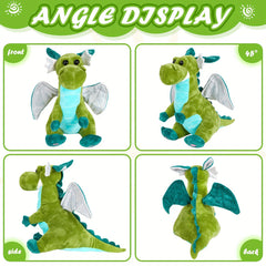 Luminous Dinosaur Plush Toy Soft Stuffed Animal with Wings