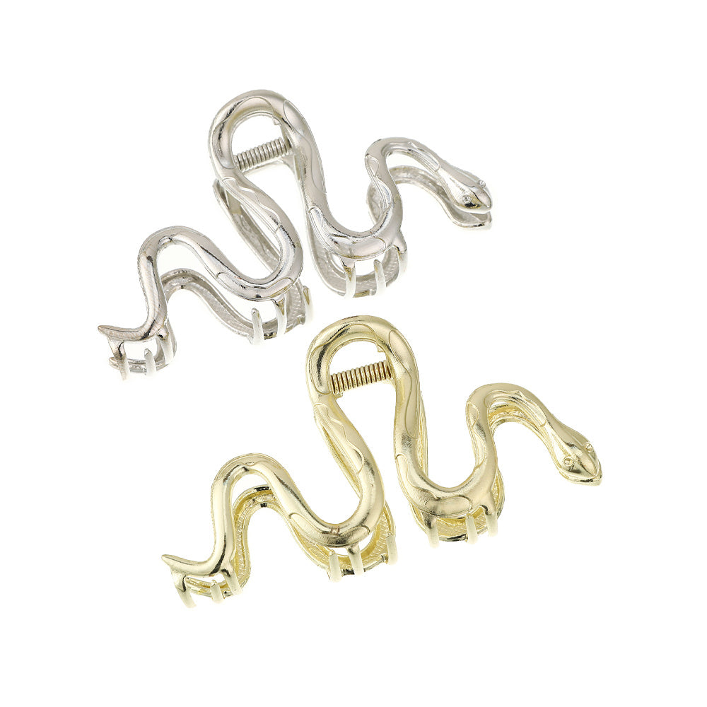 Snake Shaped Alloy Hair Clip