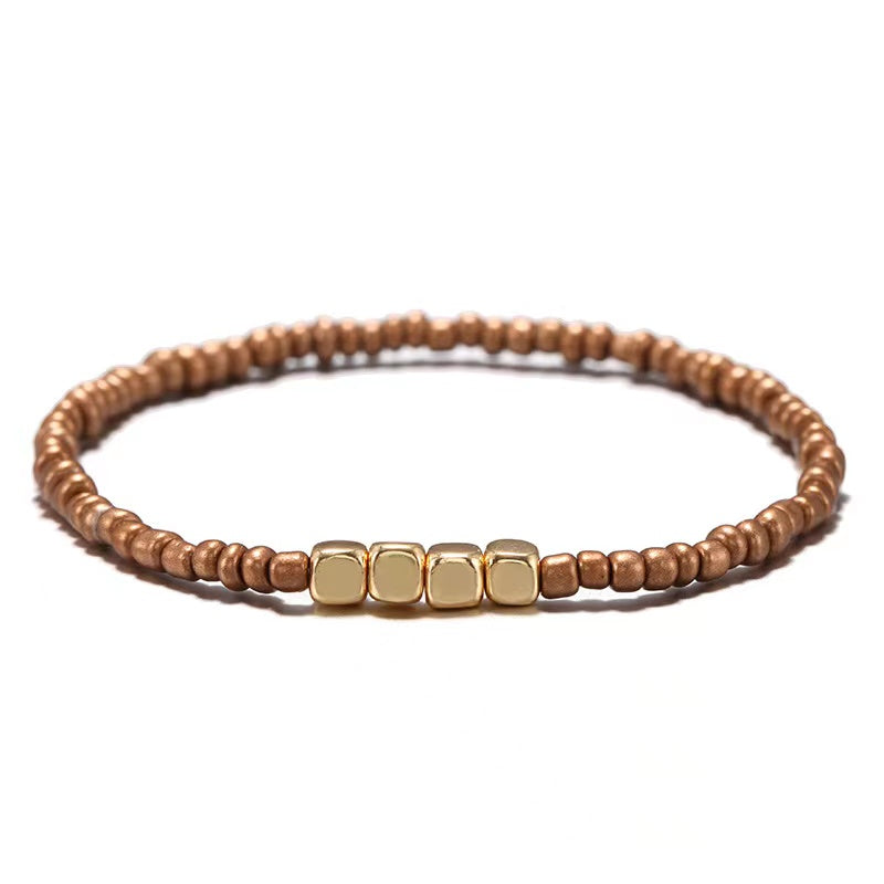 Boho Style Rice Beads Multicolor Bracelet