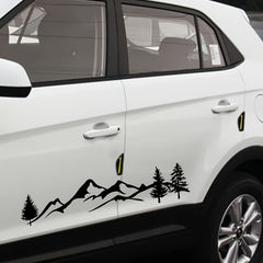 Car Reflective Mountain Flower Decal Vinyl Graphics Kit
