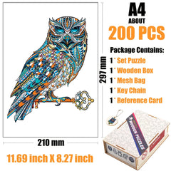 Scepter Owl Wooden Puzzle in Box