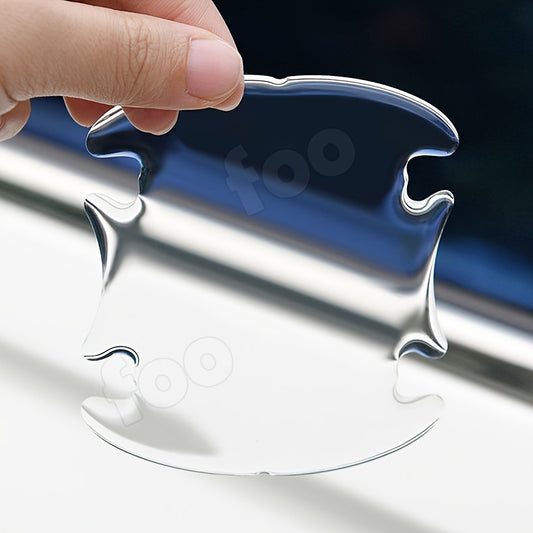 4Pcs Car Door Handle TPU Protection Sticker Anti Scratch Protective Film