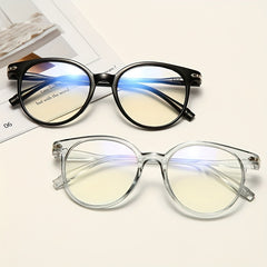 Anti Light Round Computer Glasses for Men