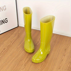 Women's Waterproof Non-Slip Rain Shoes - Comfortable Rubber Work Shoes
