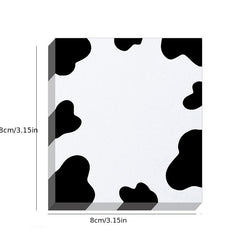 Cow Spot Pattern Sticky Note Book, 50 Sheets, Easy Adhesive