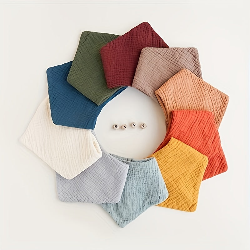 Baby Double Gauze Drool Towel Baby Crepe Gauze Bib