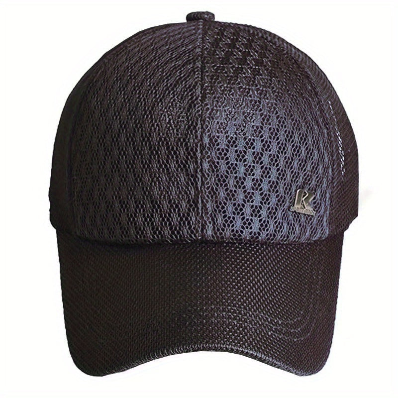 Mesh Wide Brim Sports Baseball Cap Fishing Cap Outdoor Sun Protection
