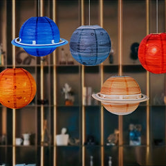 1pc Planetary Paper Lantern 30 48 Cm Outer Space Party Decoration