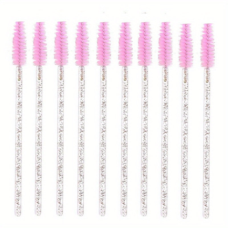 100 Disposable Mascara Brush Applicator Set for Eyelashes and Brows