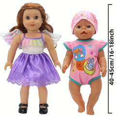 Doll Clothes 16-18in 40 Pcs Multiple Styles Wings Series Holiday and Birthday Ac