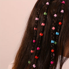 100pcs Colorful Flowers Claw Clips Hair Accessories for Toddler Girls