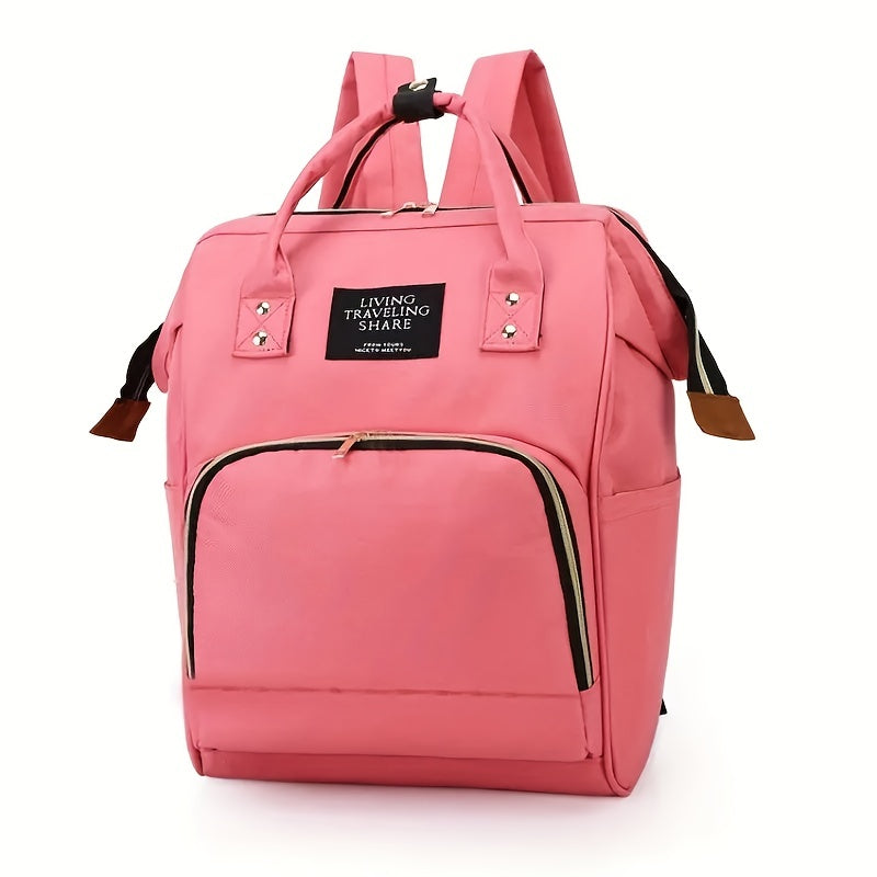 Stylish Canvas Backpack for Traveling with Baby Bottles
