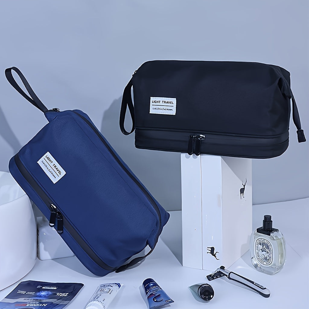 Large Capacity Travel Toiletry Bag with Multiple Compartments