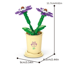 Creative Flower Building Block Toy - Home Decoration & Educational Gift