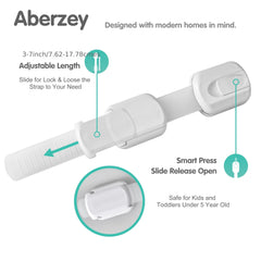 12 Piece Baby Proofing Kit Adjustable Locks for Drawers Fridge Dishwasher